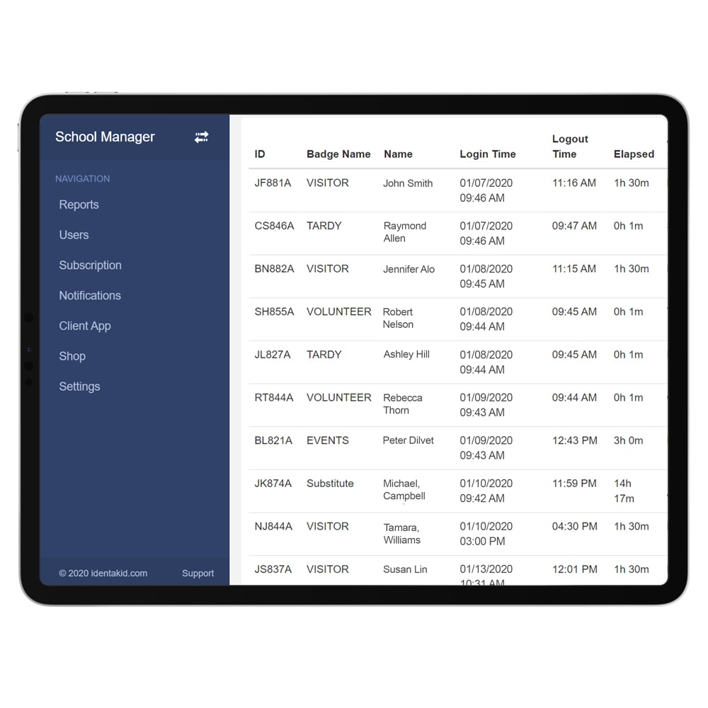 All activities recorded by IVM are organized into reports that you can access from anywhere on any device!