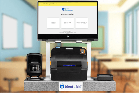 All-In-One Kiosk with iVisitor Management System.