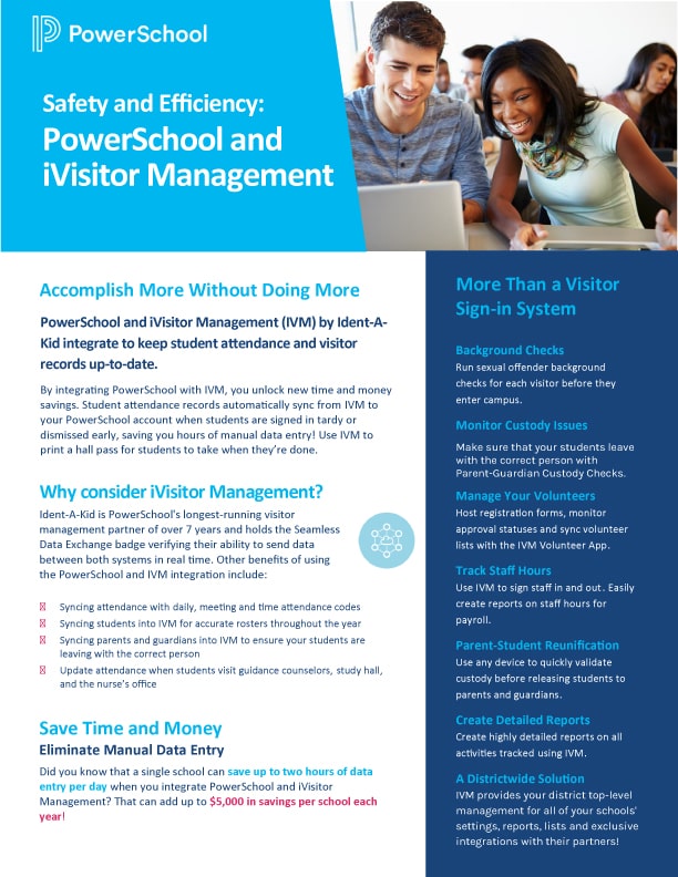 PowerSchool and iVisitor Management Flyer